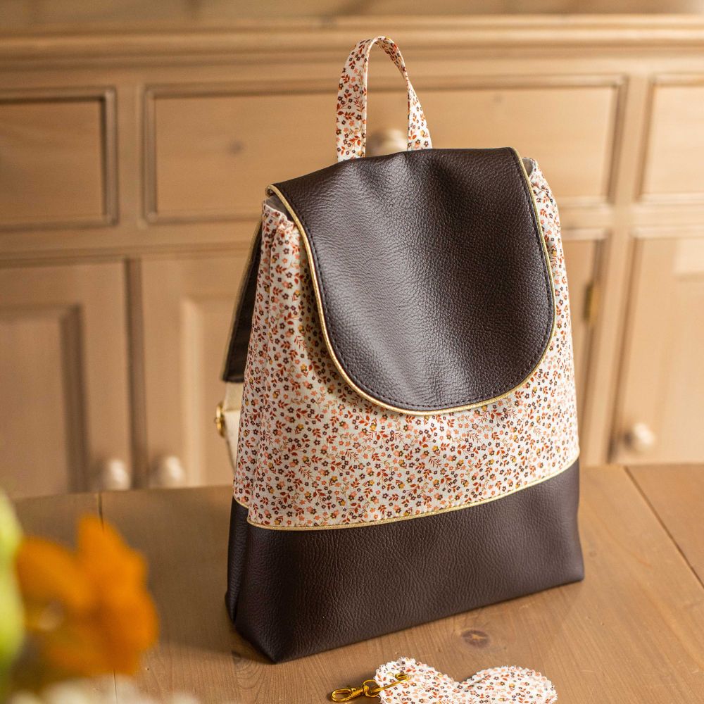 sac à dos fille chocolat élégant délicat