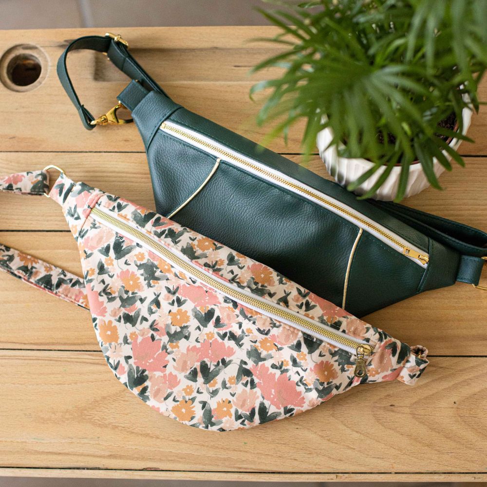 banane femme cuir végan vert sapin hiver