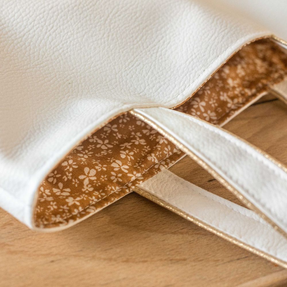 Tote bag - sac bibliothèque - Cannelle