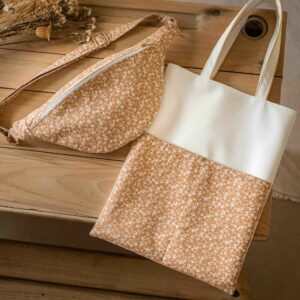 Tote bag - sac bibliothèque - Cannelle