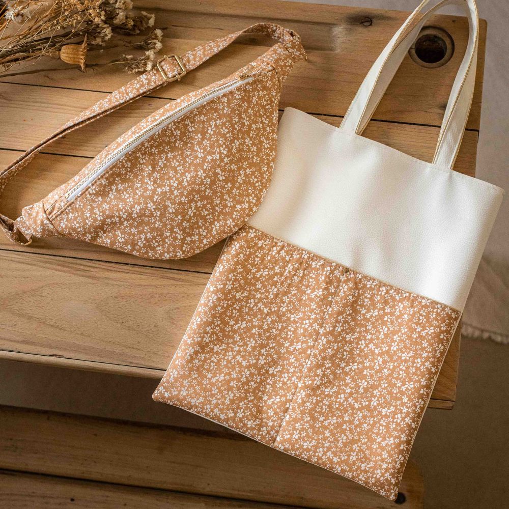 Tote bag - sac bibliothèque - Cannelle