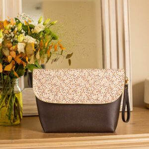 trousse toilette femme fille liberty cuir vintage