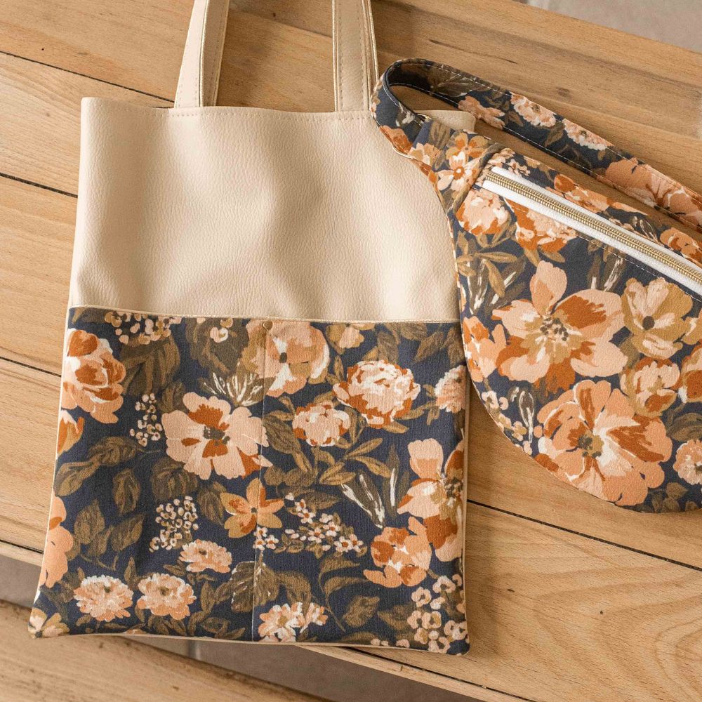 Tote bag / Sac bibliothèque - collection Jardin d'hiver